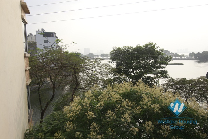 Lovely apartment with lake view for rent in Truc Bach, Ba Dinh